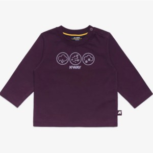 K-way T-SHIRT.Violet Dk Purple